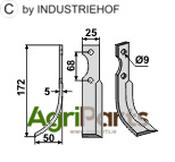 Blade, left model - AgriParts