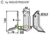 Blade, left model - AgriParts