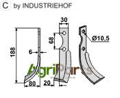 Blade, left model - AgriParts
