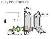 Blade, left model - AgriParts
