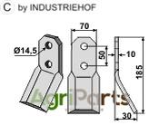 Rotary tine - AgriParts