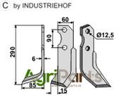 Blade, left model - AgriParts