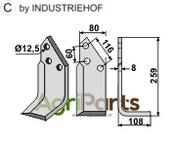 Blade, right model - AgriParts