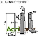 Blade, left model - AgriParts