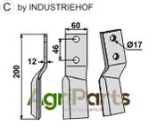Rotary tine, left model - AgriParts