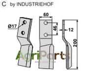 Rotary tine, right model - AgriParts