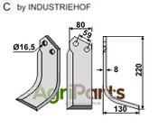 Blade, right model - AgriParts