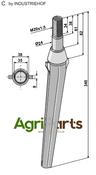 Tine for rotary harrows - AgriParts