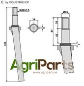 Tine for rotary harrows - AgriParts
