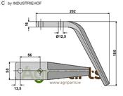 Tine for rotary harrows - AgriParts