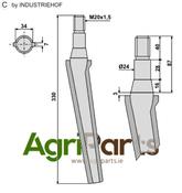 Tine for rotary harrows - AgriParts