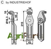 Rotary tine - AgriParts