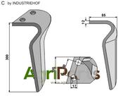 Tine for rotary harrows, left model - AgriParts