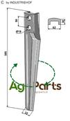 Tine for rotary harrows, right model - AgriParts