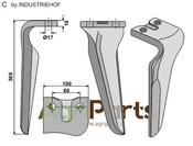 Tine for rotary harrows, left model - AgriParts