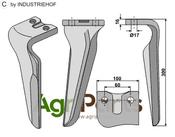 Tine for rotary harrows, right model - AgriParts