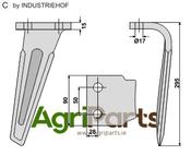 Tine for rotary harrows, right model - AgriParts