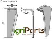 Tine for rotary harrows, right model - AgriParts
