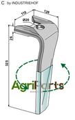Tine for rotary harrows (DURAFACE) - left model - AgriParts