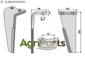 Tine for rotary harrows, left model - AgriParts