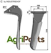 Tine for rotary harrows, right model - AgriParts