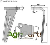 Tine for rotary harrows, right model - AgriParts