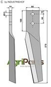 Tine for rotary harrows, right model - AgriParts