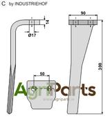 Tine for rotary harrows, right model - AgriParts