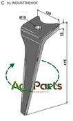 Tine for rotary harrows, right - AgriParts