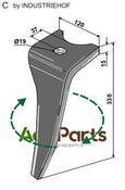 Tine for rotary harrows, right model - AgriParts