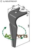 Tine for rotary harrows, right - AgriParts