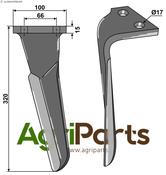 Tine for rotary harrows, left model - AgriParts