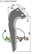 Tine for rotary harrows, right model - AgriParts