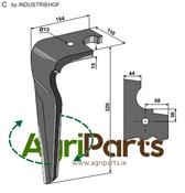 Tine for rotary harrows, right model - AgriParts