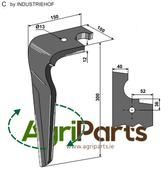 Tine for rotary harrows, right model - AgriParts