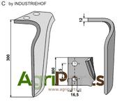 Tine for rotary harrows, left model - AgriParts