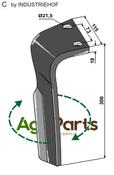 Tine for rotary harrows, right model - AgriParts