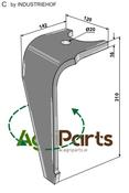 Tine for rotary harrows, left model - AgriParts