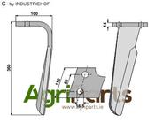 Tine for rotary harrows, right model - AgriParts