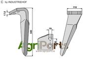 Tine for rotary harrows, right model - AgriParts