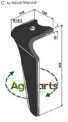 Tine for rotary harrows, right model - AgriParts