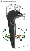 Tine for rotary harrows, right model - AgriParts