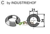 Cone-shaped split washer - AgriParts image