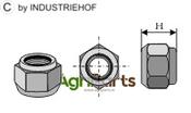 self-locking nut - cone-shaped - M24x2 - 8.8 - AgriParts image
