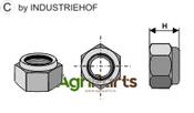Self-locking hexagon nut - M24x2 - 8.8 - AgriParts image