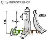 Blade, left model - AgriParts