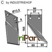 Rotary tine, right model - AgriParts