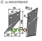 Rotary tine, left model - AgriParts