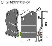 Rotary tine - AgriParts
