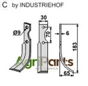 Blade, right model - AgriParts